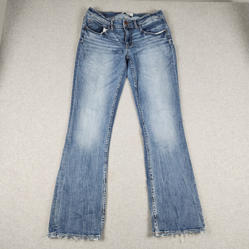BKE Stella Jeans Womens 31x31.5 Blue Low Rise Slim Tailored Bootcut Streetwear